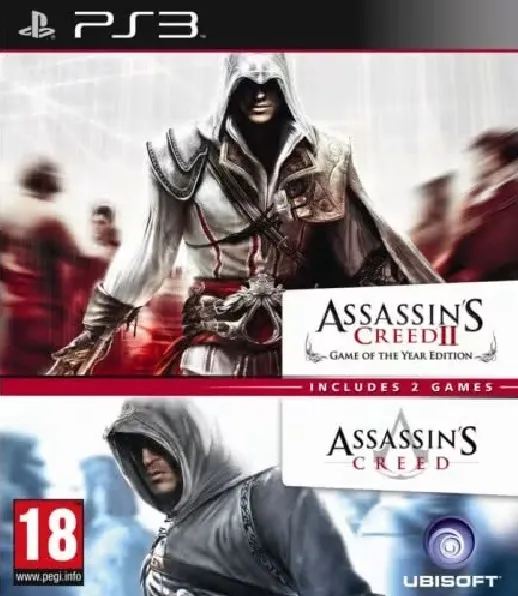 ASSASSINS CREED II GAME OF THE YEAR EDITION - ASSASSINS CREED I [PS3] - USED